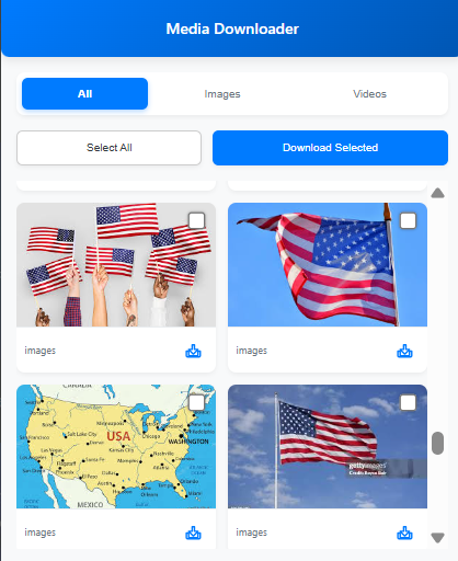 Media Downloader in action